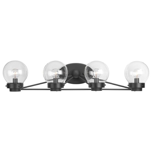 Progress Lighting Spatial Black 4-Light Bathroom Light by Progress Lighting P300115-031