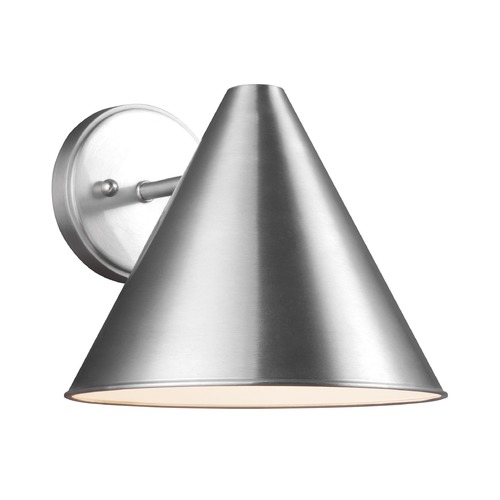 Generation Lighting Crittenden 10-Inch Outdoor Wall Light in Satin Aluminum by Generation Lighting 8538501-04