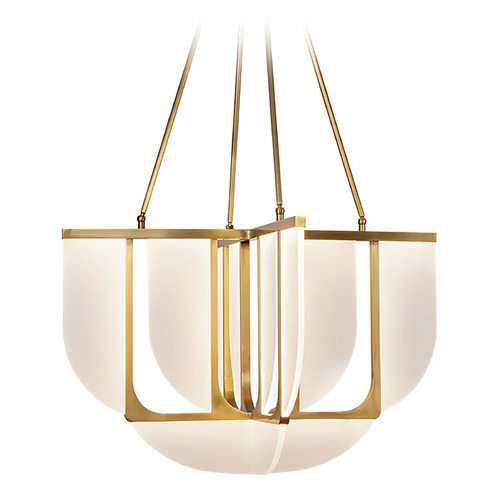 Alora Lighting Alora Lighting Anders Vintage Brass LED Chandelier CH336830VB-UNV