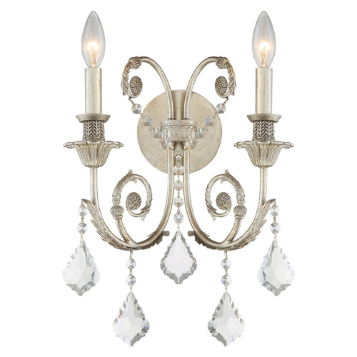 Crystorama Lighting Crystorama Lighting Regis Olde Silver Sconce 5112-OS-CL-MWP