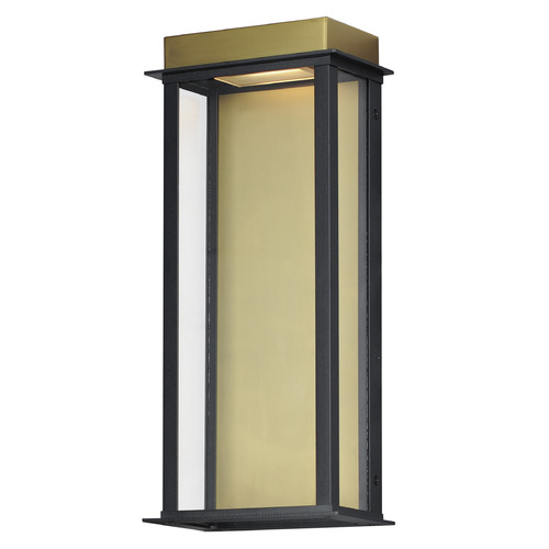 Maxim Lighting Maxim Lighting Rincon Black & Gold LED Outdoor Wall Light 50754BKGLD
