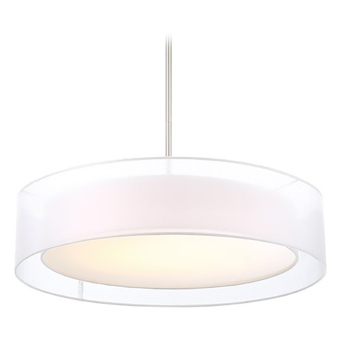 Modern Forms by WAC Lighting Metropolis 24-Inch LED Pendant in Brushed Nickel by Modern Forms PD-16824-BN
