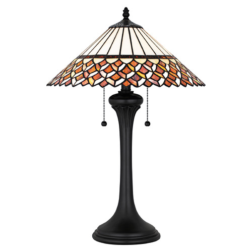 Quoizel Lighting Quoizel Lighting Isla Matte Black Table Lamp with Conical Shade TF6815MBK