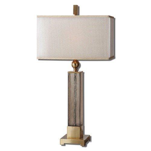 Uttermost Lighting Caecilia Amber Glass Table Lamp by Uttermost Lighting 26583-1
