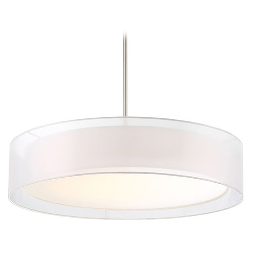 Modern Forms by WAC Lighting Metropolis 30-Inch LED Pendant in Brushed Nickel by Modern Forms PD-16830-BN