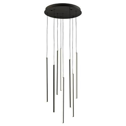 Kuzco Lighting Kuzco Lighting Chute Black LED Multi-Light Pendant with Cylindrical Shade MP14919-BK-UNV-010