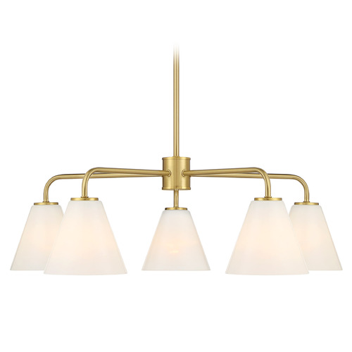Savoy House Savoy House Lighting Blair Warm Brass Chandelier 1-4015-5-322