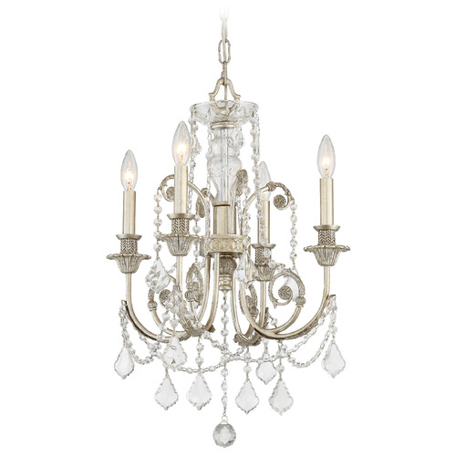 Crystorama Lighting Crystorama Lighting Regis Olde Silver Crystal Chandelier 5114-OS-CL-MWP