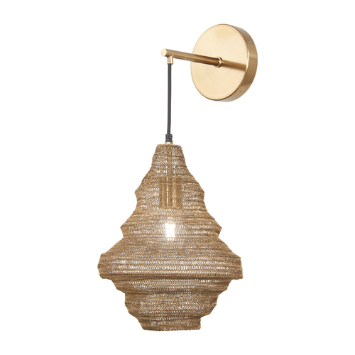 Metropolitan Lighting Marseille Wall Sconce in Gilded Brass by Metropolitan Lighting N1760-752