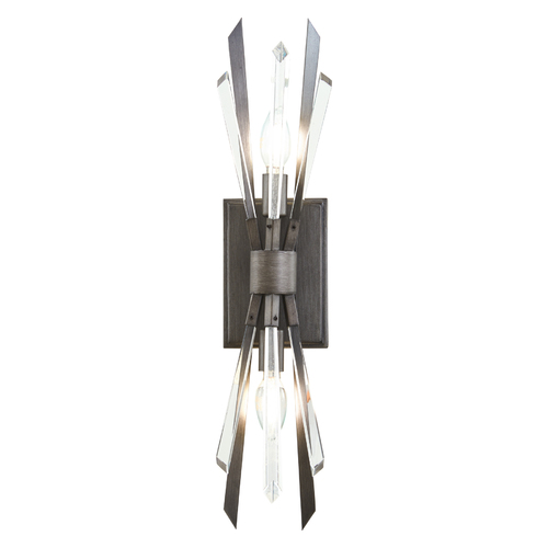 Metropolitan Lighting Elsa 2-Light Wall Sconce in Midnight Graphite by Metropolitan Lighting N1941-766