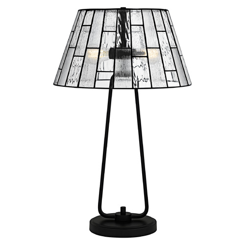 Quoizel Lighting Quoizel Lighting Rainier Matte Black Table Lamp with Empire Shade TF6176MBK