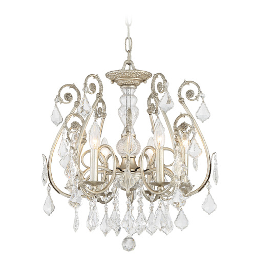 Crystorama Lighting Crystorama Lighting Regis Olde Silver Crystal Chandelier 5115-OS-CL-MWP