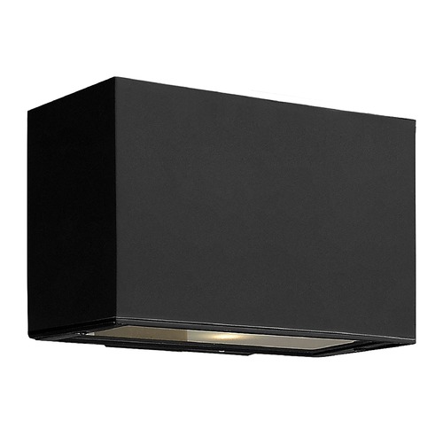 Hinkley Atlantis 9-Inch Wide Satin Black LED Outdoor Wall Light by Hinkley Lighting 1645SK-LL