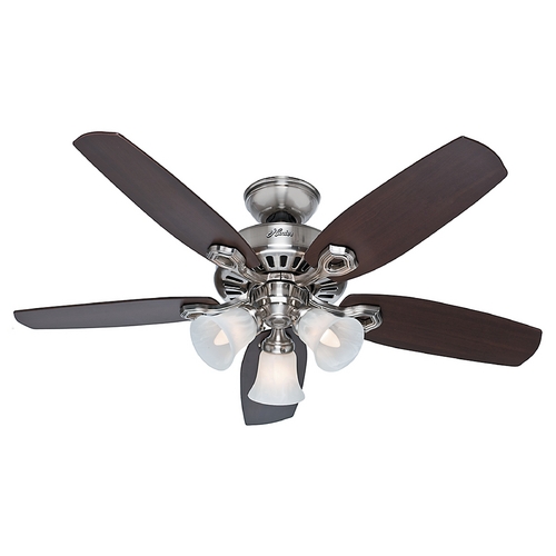 Hunter Fan Company 42-Inch Builder Fan in Brushed Nickel by Hunter Fan Company 52106