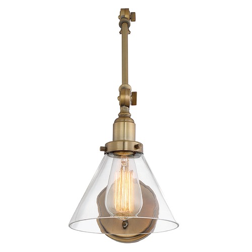 Savoy House Drake Warm Brass Sconce by Savoy House 9-9131CP-1-322