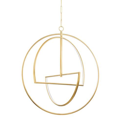 Hudson Valley Lighting Welland 40-Inch LED Chandelier in Aged Brass by Hudson Valley Lighting 5440-AGB