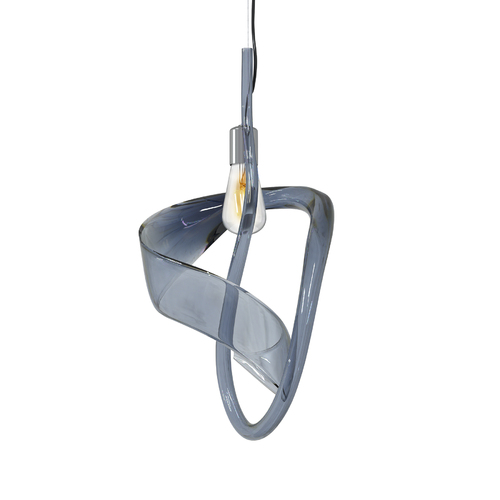 Metropolitan Lighting Jaxy 11.80-Inch Pendant in Smoke Blue by Metropolitan Lighting N9641-B