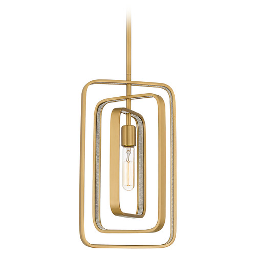 Quoizel Lighting Dupree 10-Inch Pendant in Brushed Weathered Brass by Quoizel Lighting PCDPR1510BWS