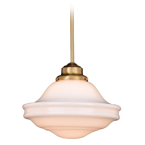Vaxcel Lighting Vaxcel Lighting Huntley Natural Brass Pendant Light P0374