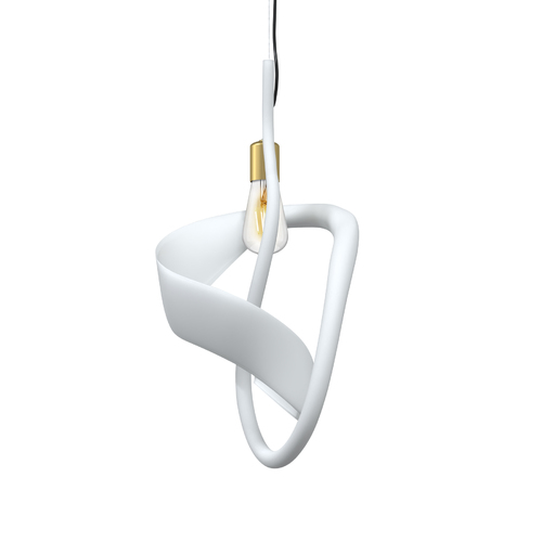 Metropolitan Lighting Jaxy 11.80-Inch Pendant in Frosted White by Metropolitan Lighting N9641-W