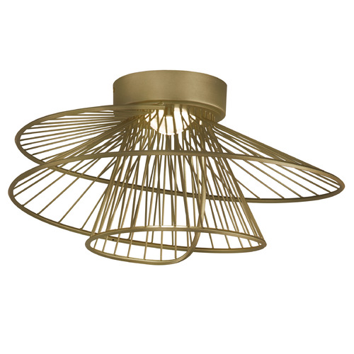 Maxim Lighting Maxim Lighting Zeta Natural Aged Brass LED Flushmount Light 24170NAB