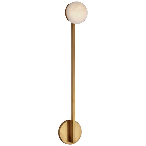 Visual Comfort Signature Collection Kelly Wearstler Pedra Sconce in Antique Brass by Visual Comfort Signature KW2621ABALB