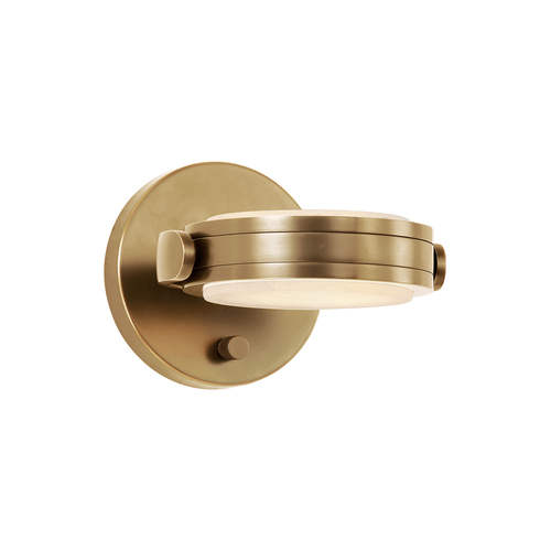 Alora Lighting Alora Lighting Alan Pepin Blanco Vintage Brass LED Switched Sconce WV325106VBAR