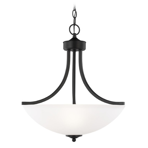 Generation Lighting Geary Medium LED Pendant in Midnight Black by Generation Lighting 6616503-112