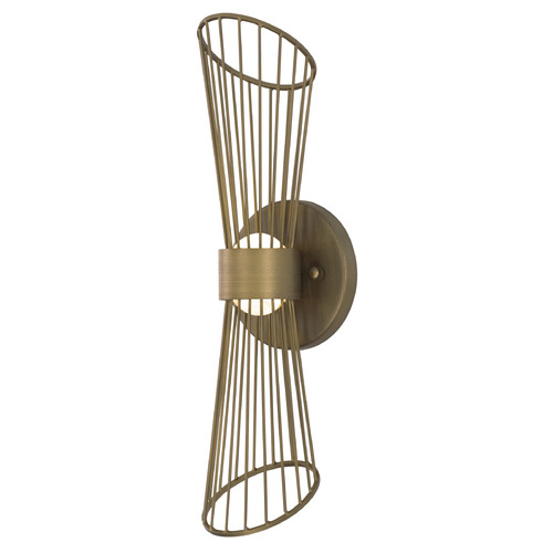 Maxim Lighting Maxim Lighting Zeta Natural Aged Brass LED Sconce 24171NAB
