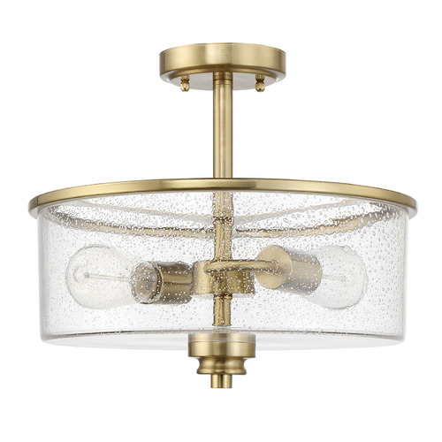 Craftmade Lighting Bolden Satin Brass Semi-Flush Mount by Craftmade Lighting 50552-SB