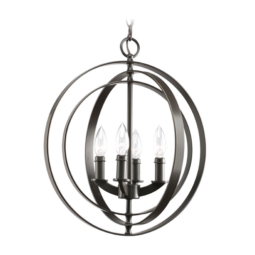 Progress Lighting Equinox Orb Pendant in Antique Bronze by Progress Lighting P3827-20