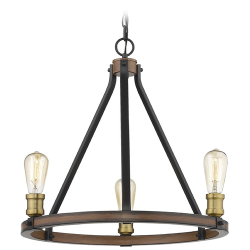 Z-Lite Kirkland Rustic Mahogany Chandelier by Z-Lite 472-3RM