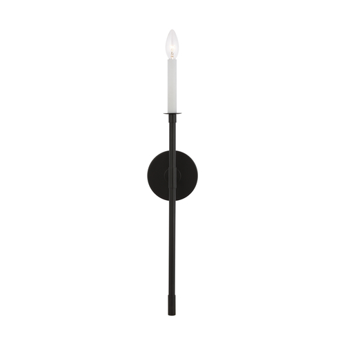 Visual Comfort Studio Collection Chapman & Meyers 24.38-Inch Tall Bayview Aged Iron Candlestick Sconce by Visual Comfort Studio CW1091AI
