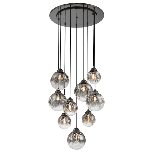 Metropolitan Lighting Neveh 9-Light Pendant in Gun Metal by Metropolitan Lighting N5369-605