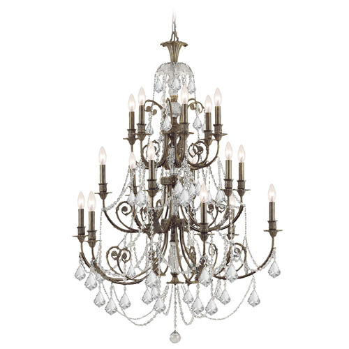 Crystorama Lighting Crystorama Lighting Regis English Bronze Crystal Chandelier 5117-EB-CL-MWP
