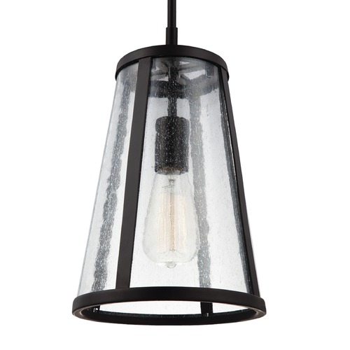 Visual Comfort Studio Collection Harrow Mini Pendant in Oil Rubbed Bronze by Visual Comfort Studio P1287ORB