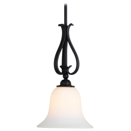 Vaxcel Lighting Vaxcel Lighting Monrovia Oil Rubbed Bronze Mini-Pendant Light with Bell Shade P0381