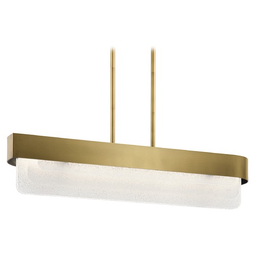 Kichler Lighting Serene 36-Inch Linear LED Pendant in Natural Brass by Kichler Lighting 44160NBRLED