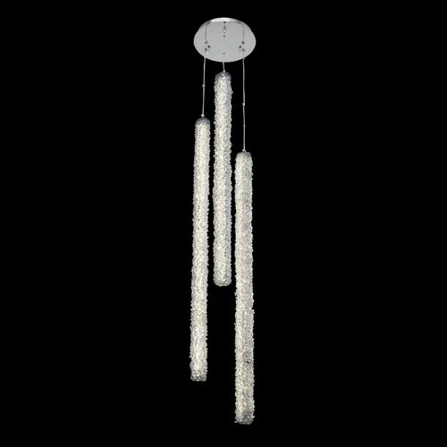 Allegri Lighting Lina 3-Light Column LED Foyer Light in Chrome by Allegri Crystal 035551-010-FR001