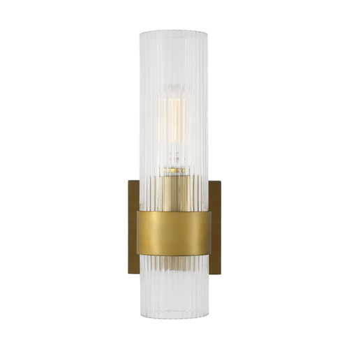 Visual Comfort Studio Collection Chapman & Meyers 12.63-Inch Tall Geneva Burnished Brass Sconce by Visual Comfort Studio CV1021BBS