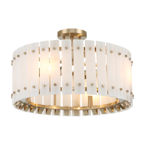 Metropolitan Lighting Bardon 4-Light Semi-Flush in Celeste Brass by Metropolitan Lighting N1844-776
