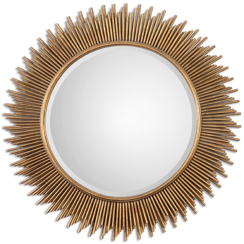 Uttermost Lighting Marlo Round Gold Mirror by Uttermost Lighting 8137