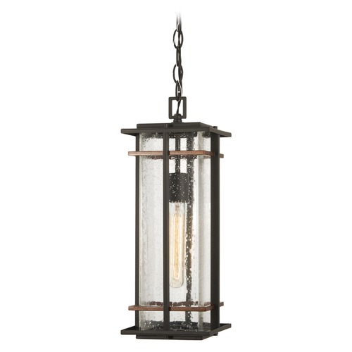 Minka Lavery San Marcos Black with Antique Copper Outdoor Hanging Light by Minka Lavery 72494-68