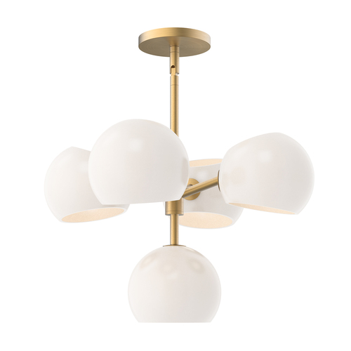 Alora Lighting Alora Lighting Willow Brushed Gold Chandelier CH548518BGOP