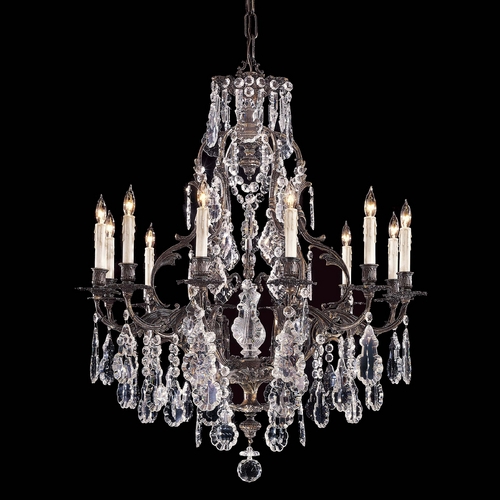 Metropolitan Lighting Crystal Chandelier in Oxide Brass by Metropolitan Lighting N950201