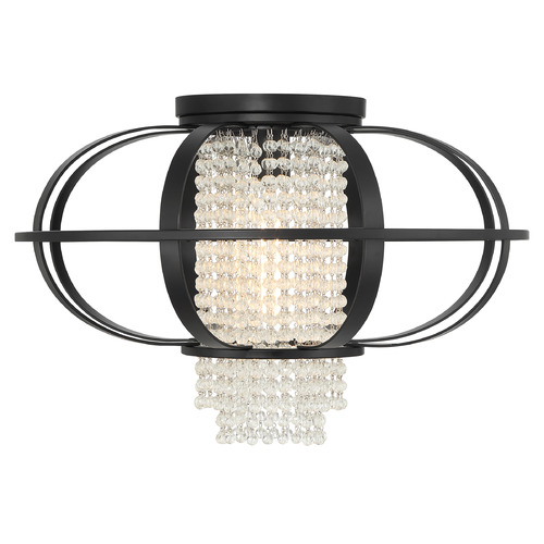 Savoy House Savoy House Lighting Idlewild Matte Black Flushmount Light 6-5218-1-89