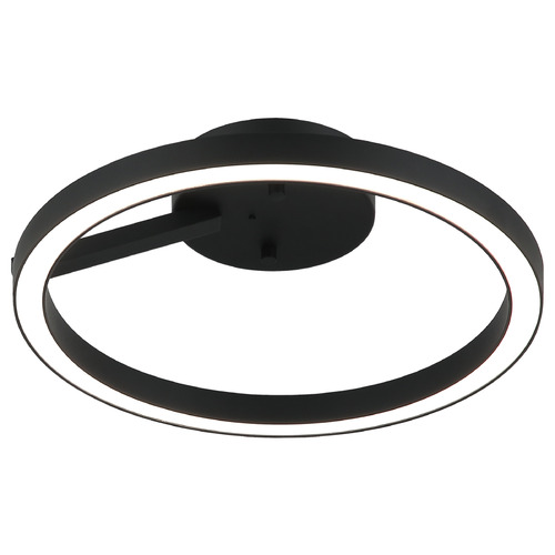 Matteo Lighting Matteo Lighting the Trundle Matte Black LED Semi-Flushmount Light X36712MB