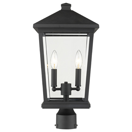 Z-Lite Beacon Black Post Light by Z-Lite 568PHBR-BK
