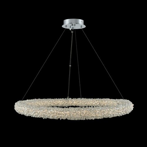 Allegri Lighting Lina 32-Inch LED Pendant in Polished Chrome by Allegri Crystal 035553-010-FR001