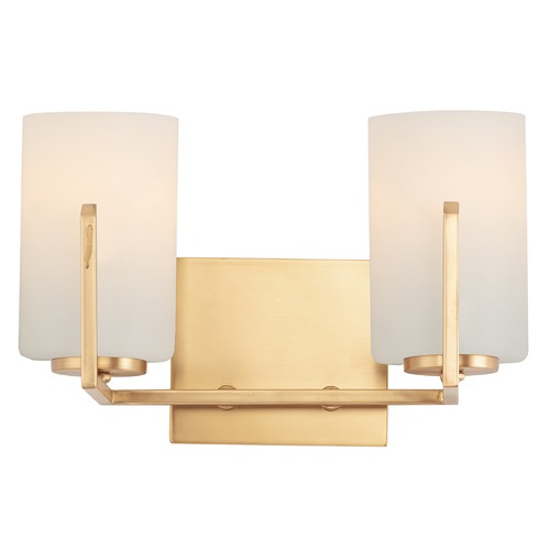 Maxim Lighting Dart Satin Brass Bathroom Light by Maxim Lighting 21282SWSBR